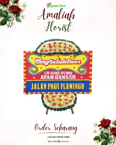 Bunga Papan Congratulation di Kedokan Agung